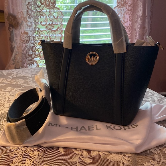 MICHAEL KORS HADLEIGH SM LEATHER TOTE CROSSBODY WITH DUST BAG NWT - Picture 7 of 15